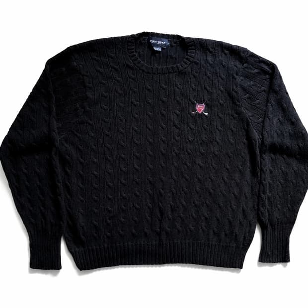 90's 폴로 골프 코튼 케이블 니트 XL(105~108)