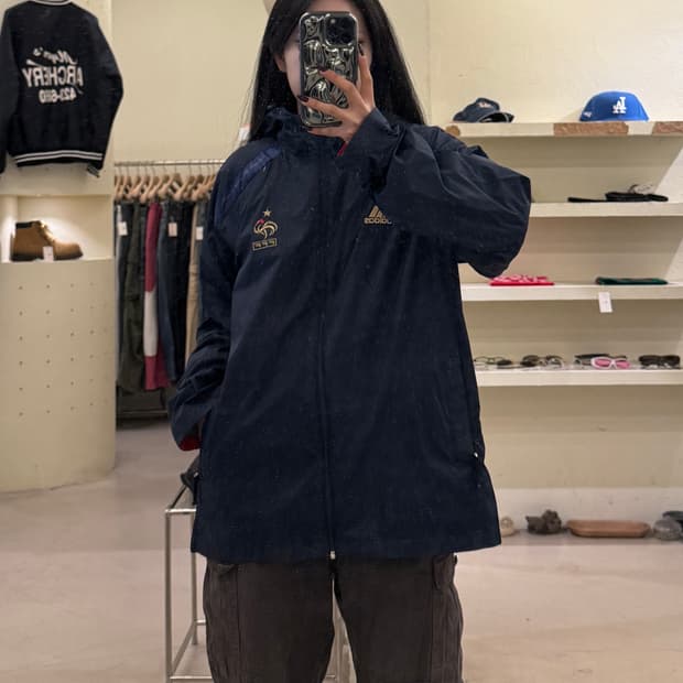 아디다스 프랑스 국가대표 FFF 네이비 윈드브레이커 U1315