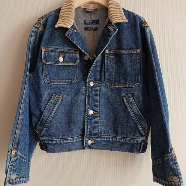 폴로 랄프로렌 여성 던가리 데님자켓 polo 청자켓 