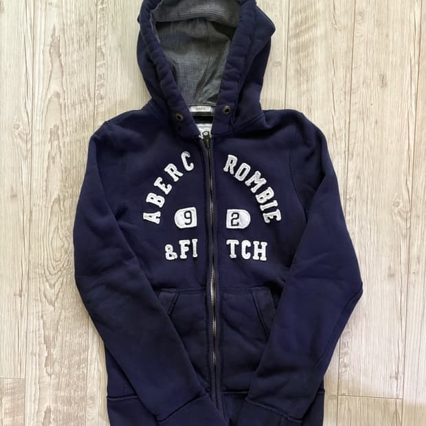 아베크롬비 후드집업 네이비 m