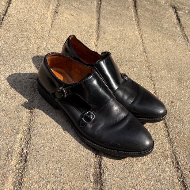 Gordon Rush 더블 몽크 스트랩 레더 슈즈 250