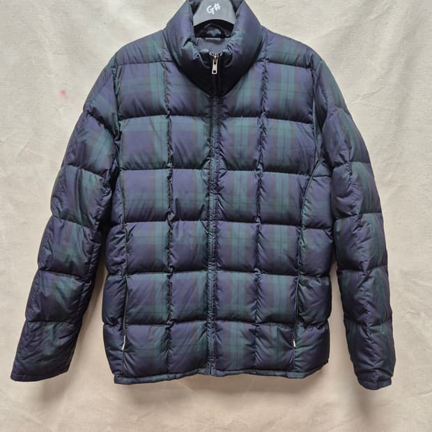에디 바우어 타탄체크 덕다운패딩