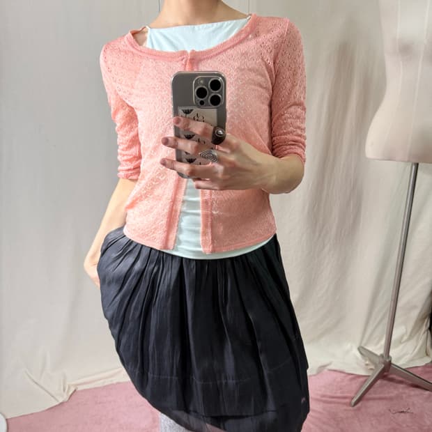 Peyton place 펀칭 가디건