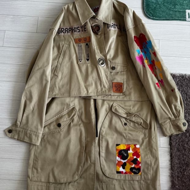 MAN.G 만지 코튼 롱코트 자켓