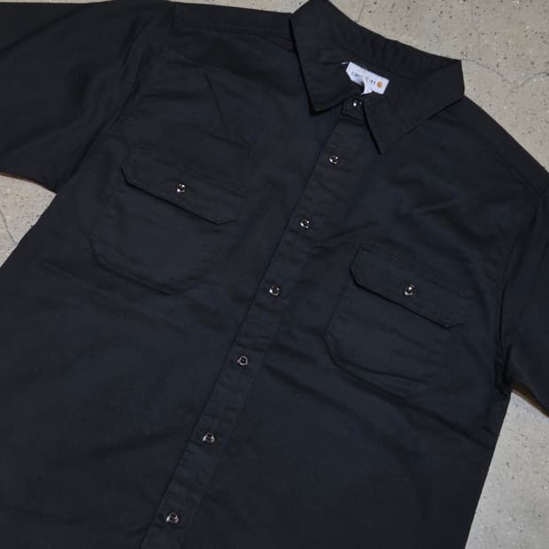 Carhartt 칼하트 블랙 반팔셔츠