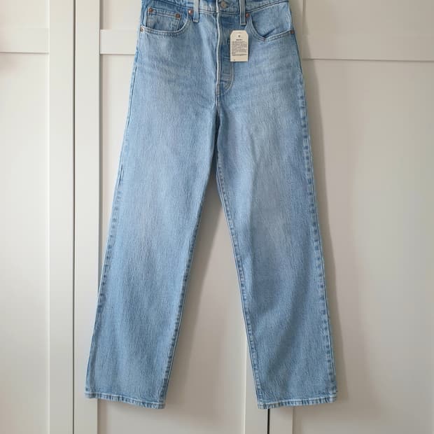 리바이스청바지 일자진 스트레이트핏 라이트블루  새제품