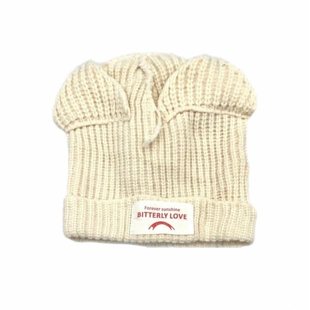 Cat Ear Ribbed Beanie