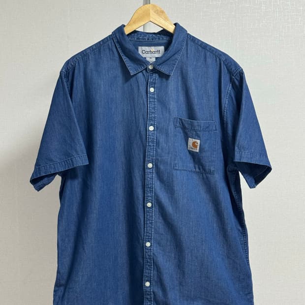 칼하트 데님 반팔 셔츠 XL