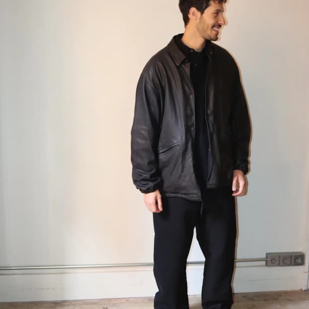 24aw 양가죽 코치자켓