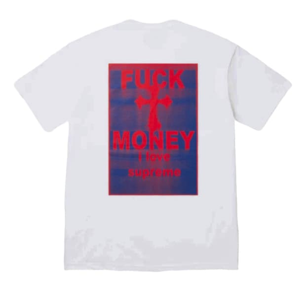 슈프림 퍽 머니 티셔츠 화이트 (급처)