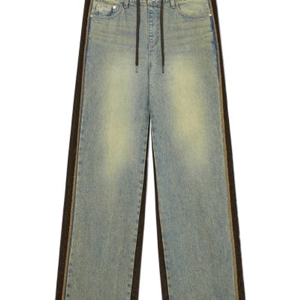 open yy front jean brown