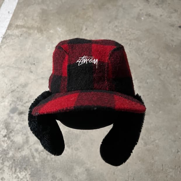 90‘s Stussy 귀도리 헌팅캡