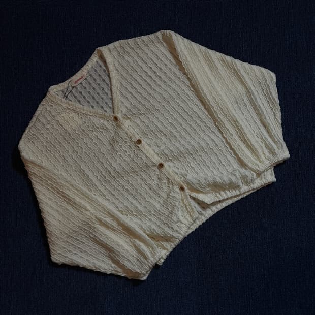 코코모코 빈티지 셔링 가디건