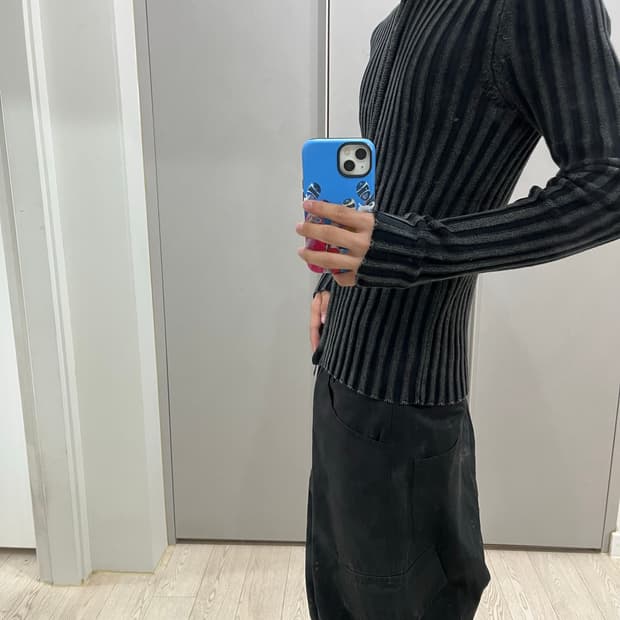 나우아임영맛 자라 슬림핏 니트집업 자켓