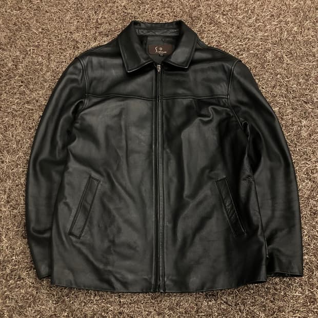 빈티지 양가죽 레더 가죽 자켓