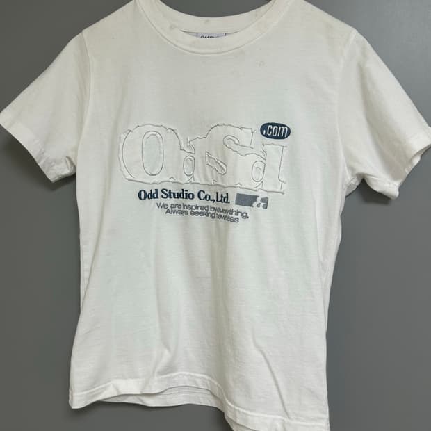 오드스튜디오 ODSD 피그먼트 데미지 티셔츠
