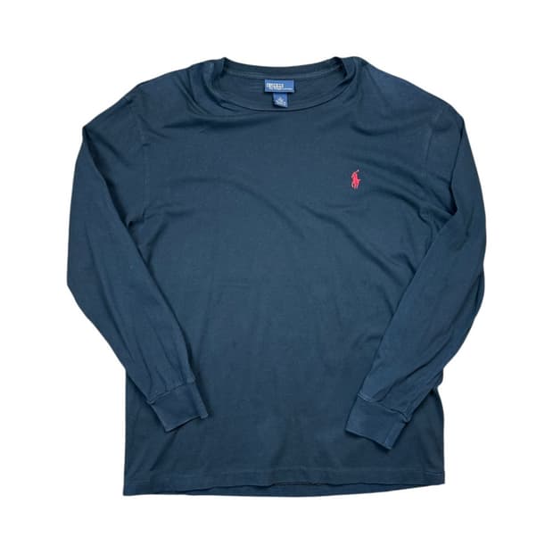 M) 폴로 랄프로렌 네이비 레드포니 롱슬리브 티 T-096