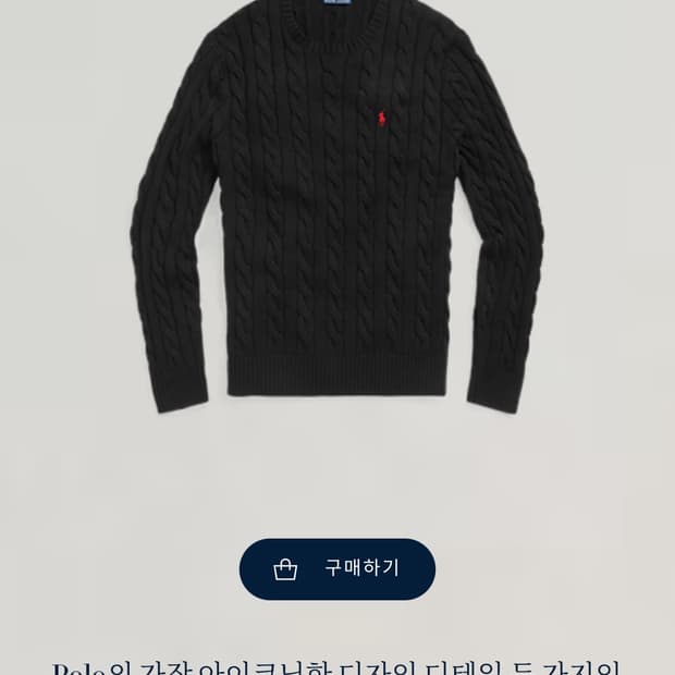 폴로 랄프 로렌 니트