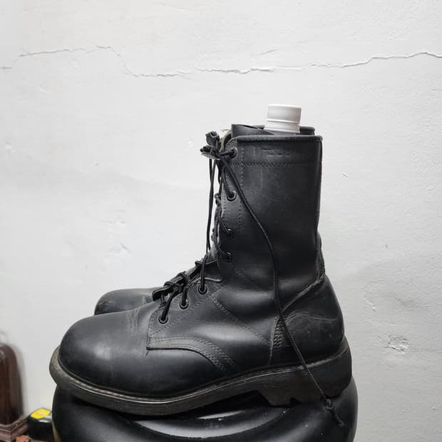 밀리터리 구형 리얼레더 전투화