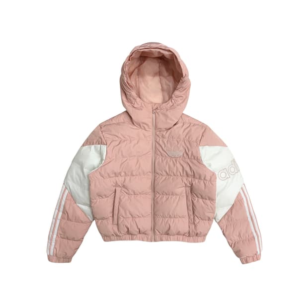 아디다스 여자 여성 우먼스 제니 핑크 파이어버드 져지 스타일 패딩 xs