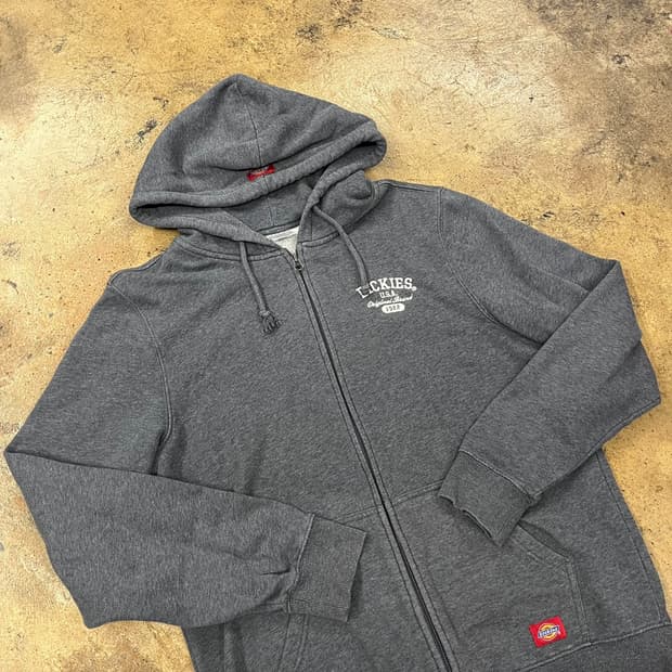 디키즈 그레이 후드집업