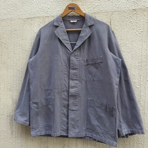 1970s Ets.BRAGARD HOUNDTOOTH 프렌치워크자켓