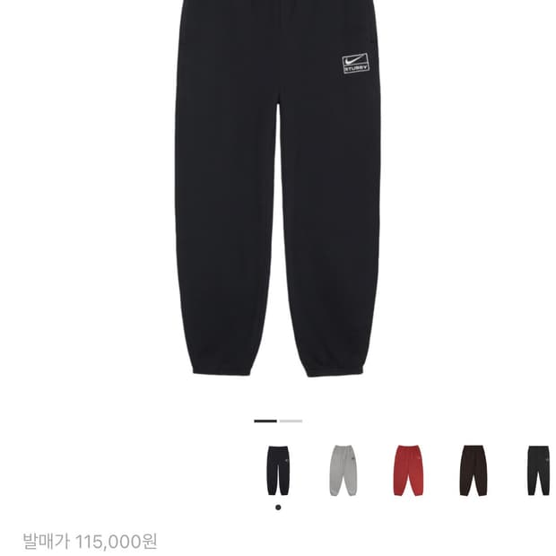 나이키X스투시 팬츠M(구매)