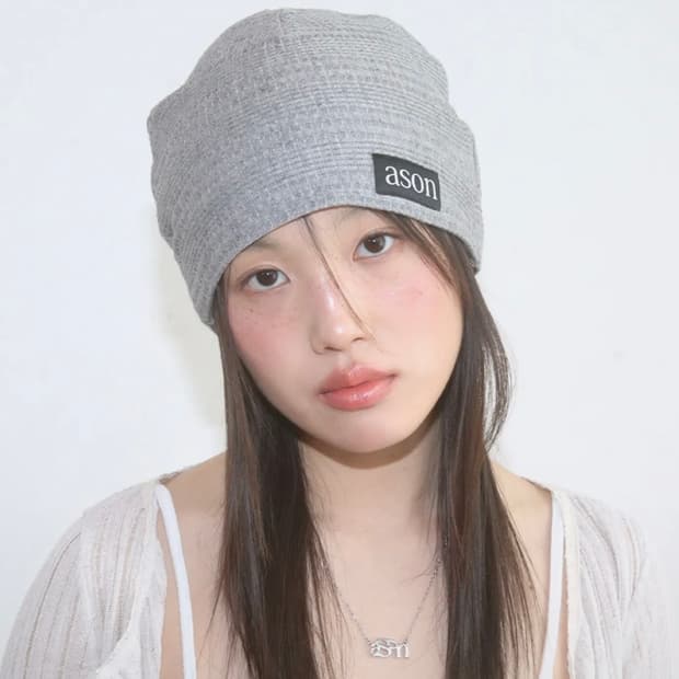 애즈온 PEBBLE BEANIE / GRAY
