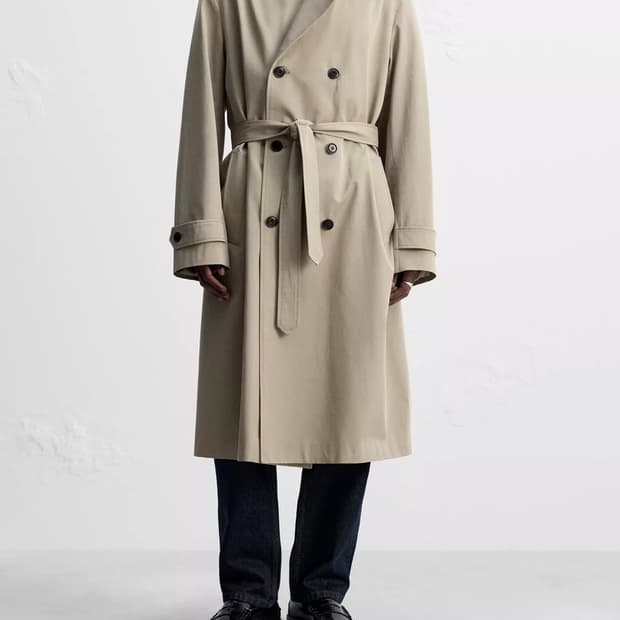 자라 오리진 MANTECO 롱 트렌치 코트