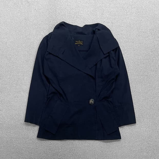 비비안웨스트우드 버튼 코트 자켓 네이비