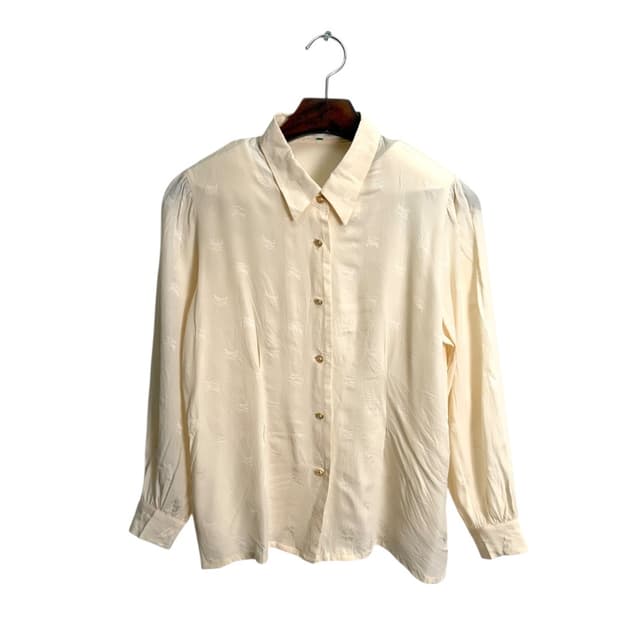 burberry 실크 블라우스