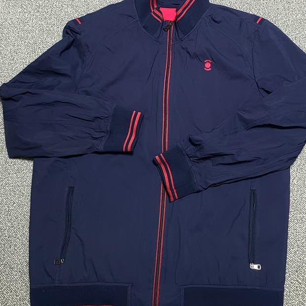 W.ANGLE 남성  베스트  내피   바람막이 자켓 105 네이비/레드