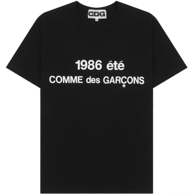 CDG 1986 꼼데가르송 티셔츠 블랙