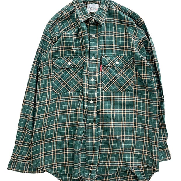빅존 빈티지 체크 셔츠