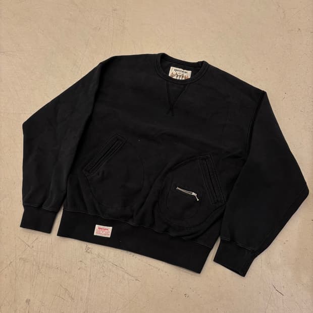 헨리코튼 스펙테이터 포켓 디테일 맨투맨