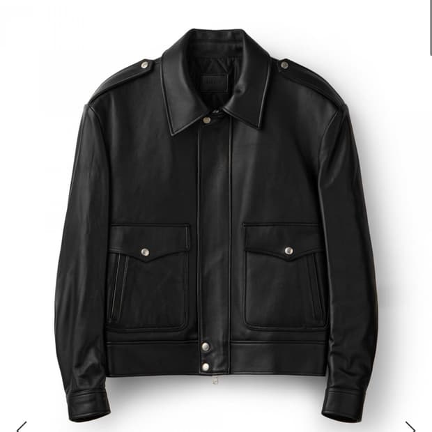 세비지 25fw a2 레더 자켓 L