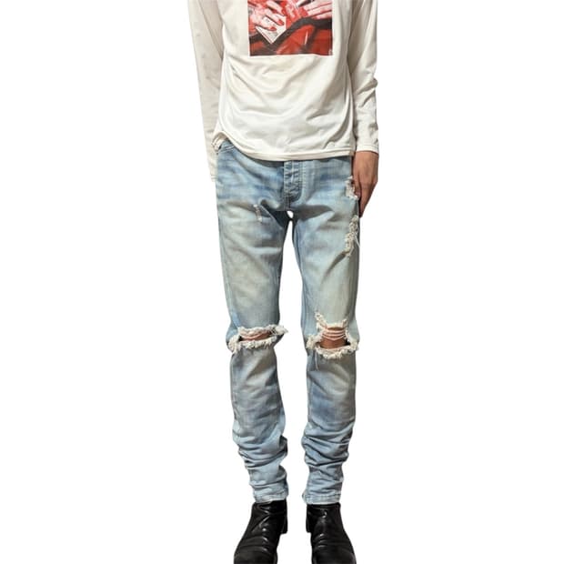 C&S side zipper skinny jeans