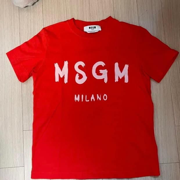 MSGM 빅로고 반팔티셔츠 XS