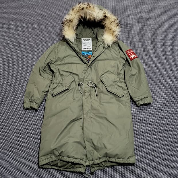 (공용) jeep 지프 폴라베어 덕다운 야상 패딩 (S/90-95)