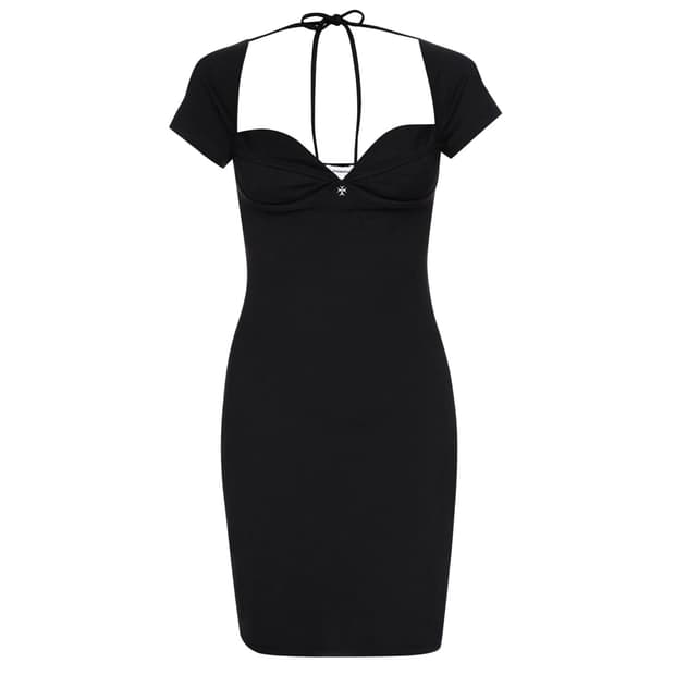 Miaou 미아우 zeta black minidress