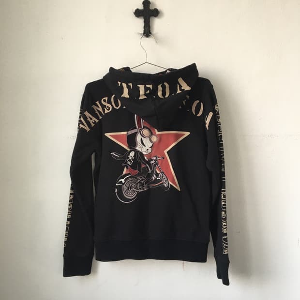 Vanson x tfoa hood zip up