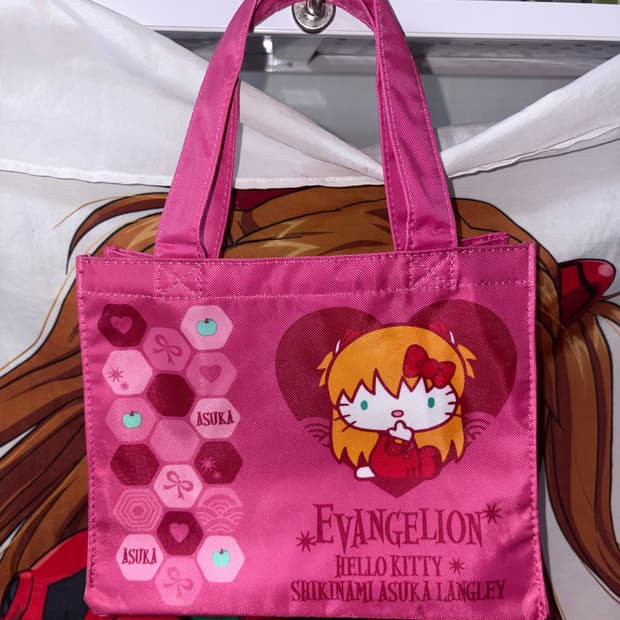 헬로키티 에반게리온 콜라보 미니백