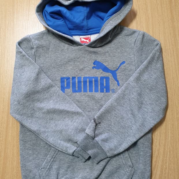 푸마 키즈 기모 후드티 110사이즈