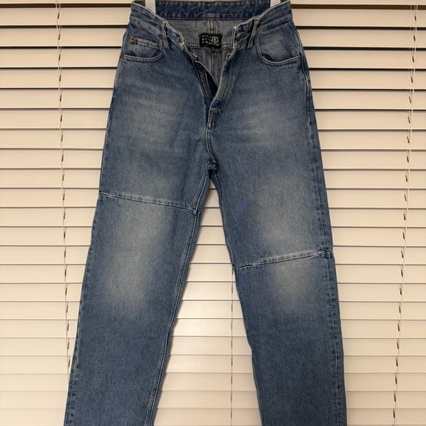 MM6 언밸런스 5 포켓 데님 팬츠 - 라이트 블루