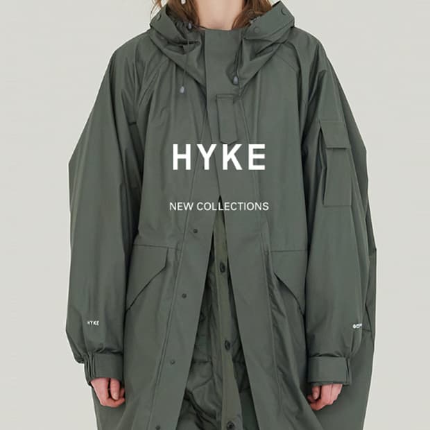 HYKE PERTEX SHIELD AIR 밀리터리후드롱코트