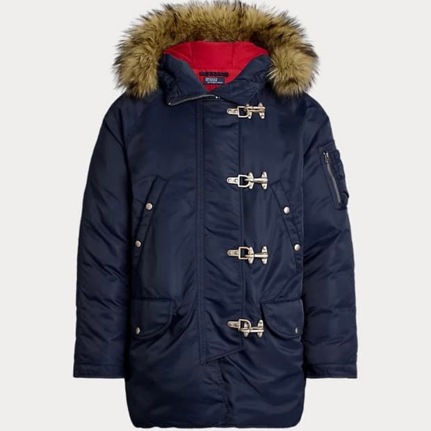 폴로 랄프로렌 코틀랜드 다운 파카 네이비 L