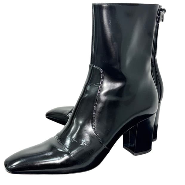Saint Laurent 생로랑 페이턴트 레더 앵클 부츠