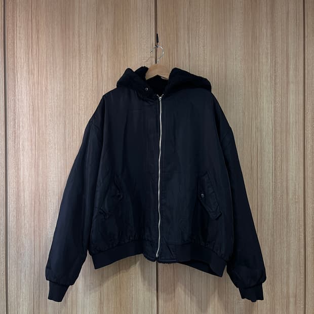 Riversible black Ma-1 블루종
