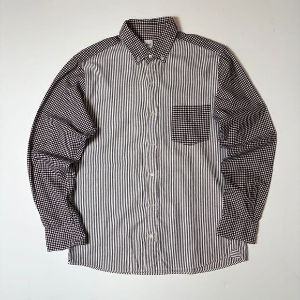 타케오키쿠치 00's 배색 체크 포켓 셔츠 PN9236