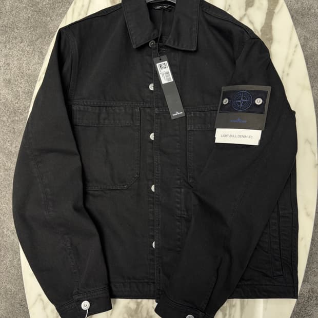 스톤아일랜드 26ss 데님리서치 블랙 불 데님자켓